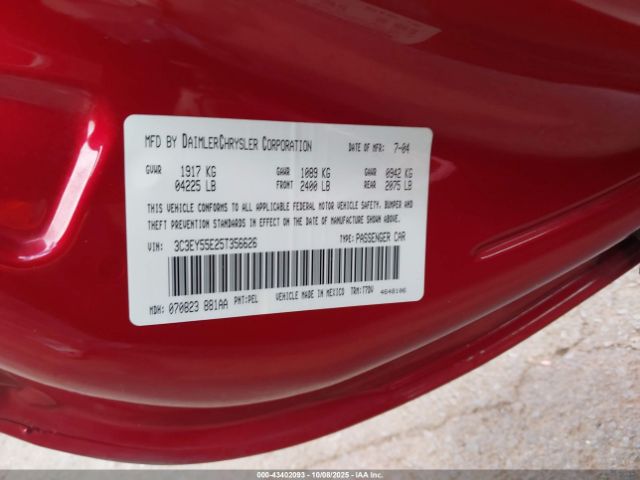 2005 CHRYSLER PT CRUISER 3C3EY55E25T356626 Photo 8