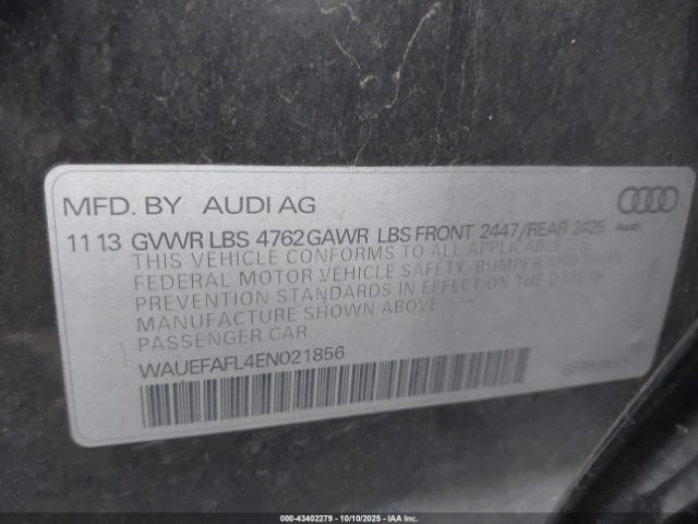 2014 AUDI A4 WAUEFAFL4EN021856 Photo 8