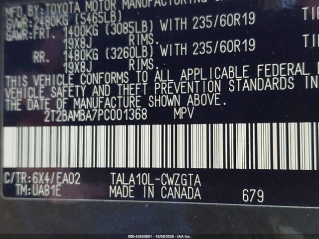 2023 LEXUS RX 350 2T2BAMBA7PC001368 Photo 8