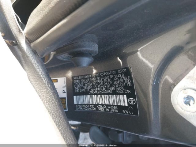 2021 TOYOTA COROLLA JTND4MBE8M3139153 Photo 8