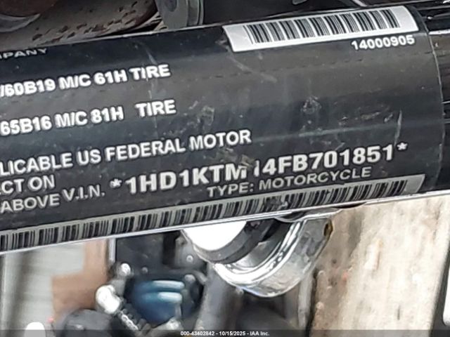 2015 HARLEY-DAVIDSON FLTRXS 1HD1KTM14FB701851 Photo 9