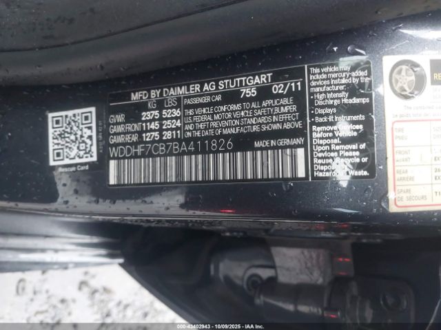 2011 MERCEDES-BENZ E 550 WDDHF7CB7BA411826 Photo 8