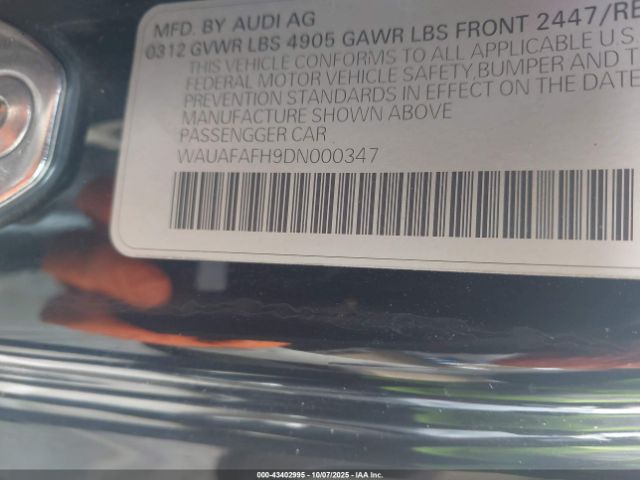 2013 AUDI A5 WAUAFAFH9DN000347 Photo 8