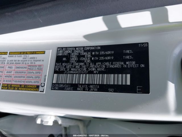 2024 LEXUS RX 350 JTJCHMAA6R2016707 Photo 8