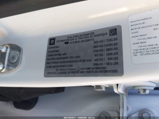 2019 GMC SIERRA 1500 1GTU9FEL0KZ269773 Photo 8