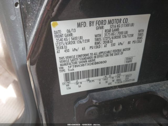 2013 FORD F-350 1FT8W3BTXDEB83930 Photo 8