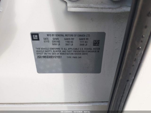 2014 CADILLAC XTS 2G61M5S38E9121551 Photo 8