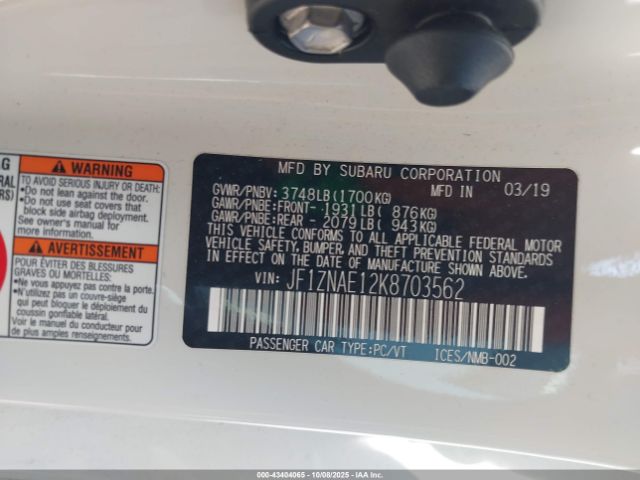 2019 TOYOTA 86 JF1ZNAE12K8703562 Photo 8