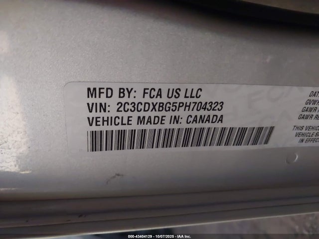 Dodge 2023 2023 2C3CDXBG5PH704323 Image 9