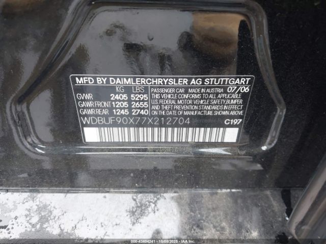 2007 MERCEDES-BENZ E 550 WDBUF90X77X212704 Photo 8