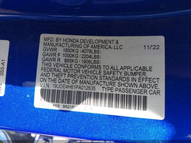 2023 ACURA INTEGRA 19UDE4H61PA012635 Photo 8