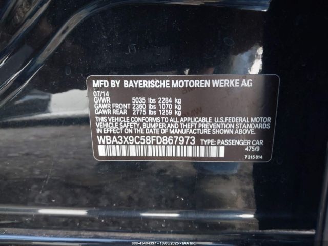 2015 BMW 335I GRAN TURISMO WBA3X9C58FD867973 Photo 8