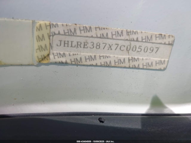 Aukcja sprzedaży 2007 Honda Cr-v Exl, vin: JHLRE387X7C005097, numer aukcji: 43404589