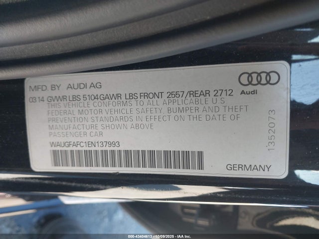 Audi A6 2.0t Premium 2014 WAUGFAFC1EN137993 Image 9