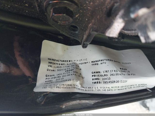 2022 DODGE DURANGO 1C4SDJCT1NC100803 Photo 8