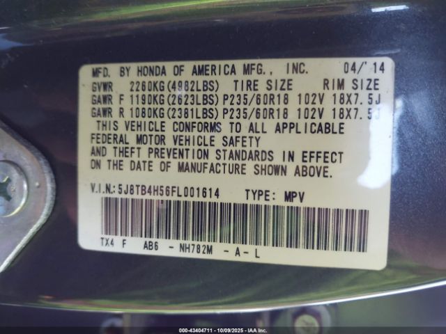 2015 ACURA RDX 5J8TB4H56FL001614 Photo 8