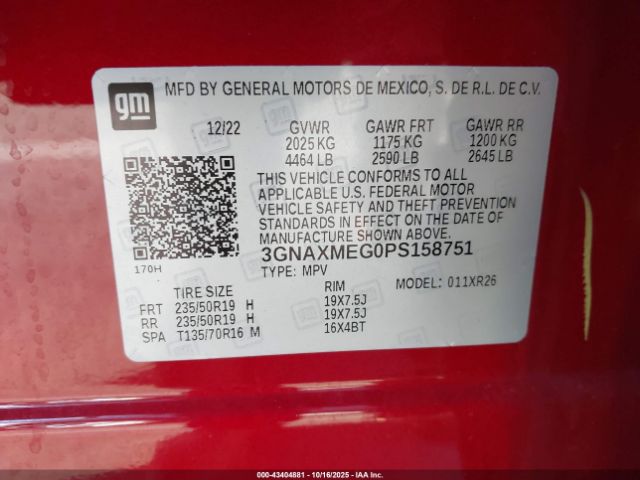 2023 CHEVROLET EQUINOX 3GNAXMEG0PS158751 Photo 8