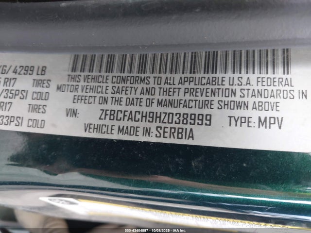 2017 FIAT 500L ZFBCFACH9HZ038999 Photo 8