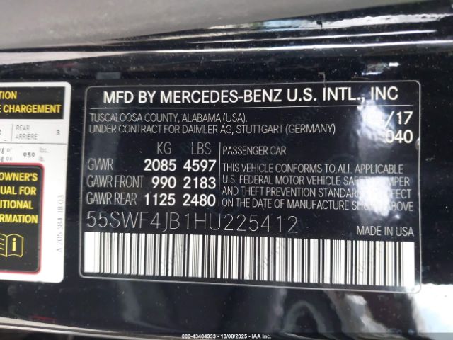 2017 MERCEDES-BENZ C 300 55SWF4JB1HU225412 Photo 8