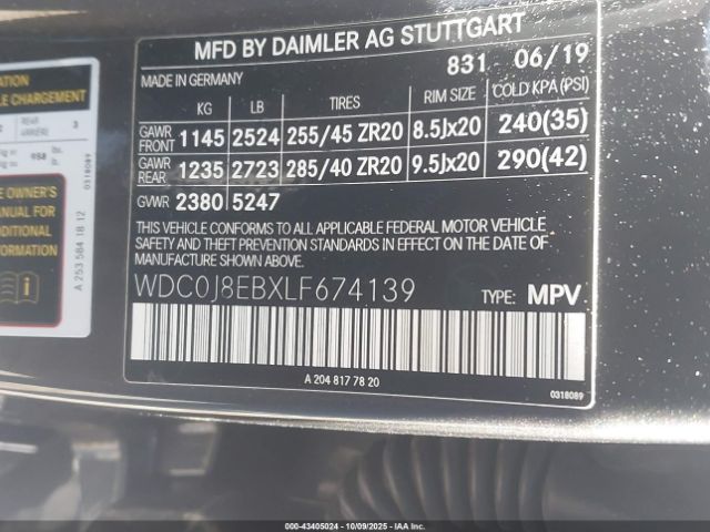 2020 MERCEDES-BENZ GLC 300 COUPE WDC0J8EBXLF674139 Photo 8