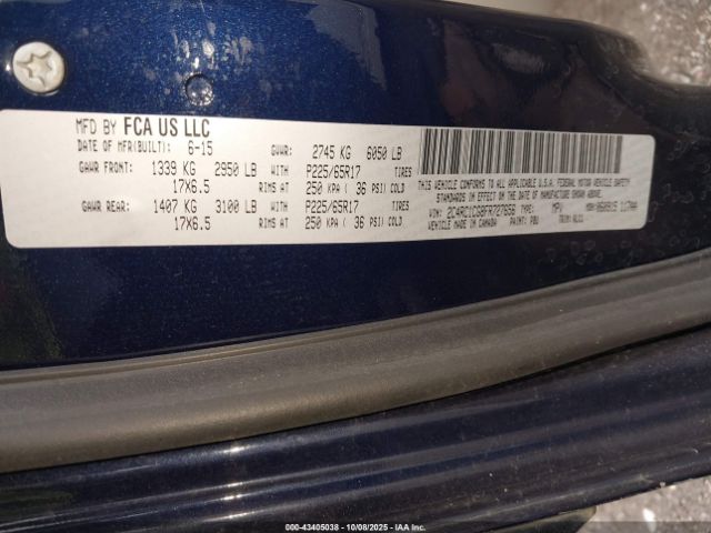 2015 CHRYSLER TOWN & COUNTRY 2C4RC1CG8FR727656 Photo 8