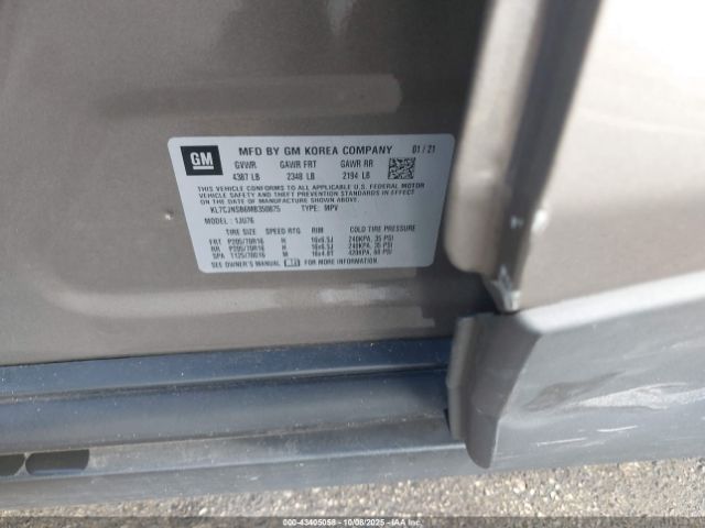 2021 CHEVROLET TRAX KL7CJNSB6MB350875 Photo 8