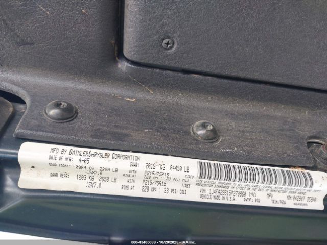 2005 JEEP WRANGLER 1J4FA29S15P370860 Photo 8