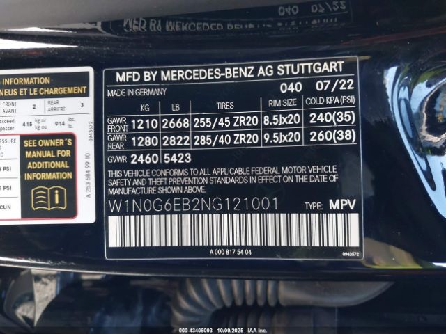 2022 MERCEDES-BENZ AMG GLC 43 W1N0G6EB2NG121001 Photo 8