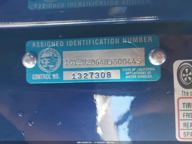 2017 CHEVROLET CORVETTE 1G1YN2D64H5600445 Photo 8