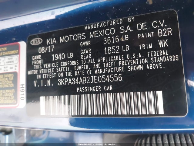 2018 KIA RIO 3KPA34AB2JE054556 Photo 8