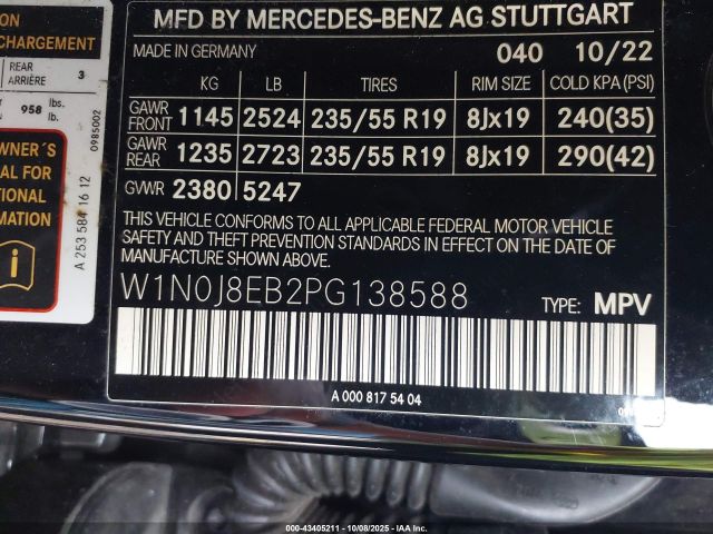 2023 MERCEDES-BENZ GLC 300 W1N0J8EB2PG138588 Photo 8