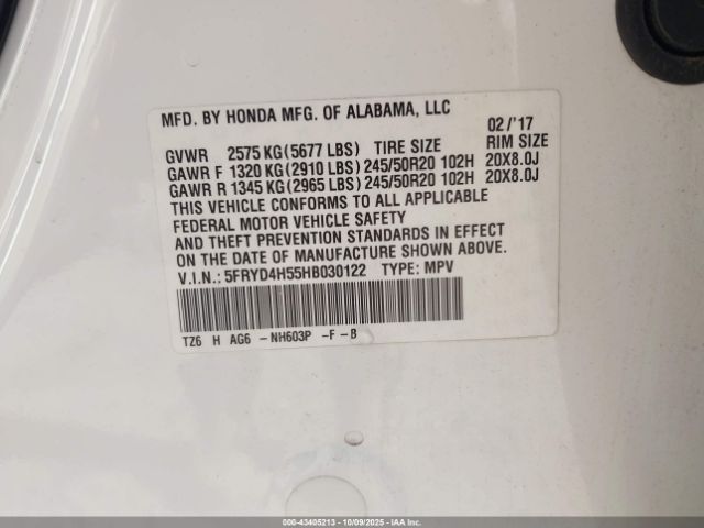 2017 ACURA MDX 5FRYD4H55HB030122 Photo 8