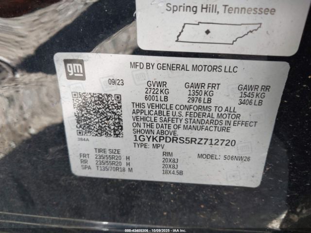 2024 CADILLAC XT6 1GYKPDRS5RZ712720 Photo 8