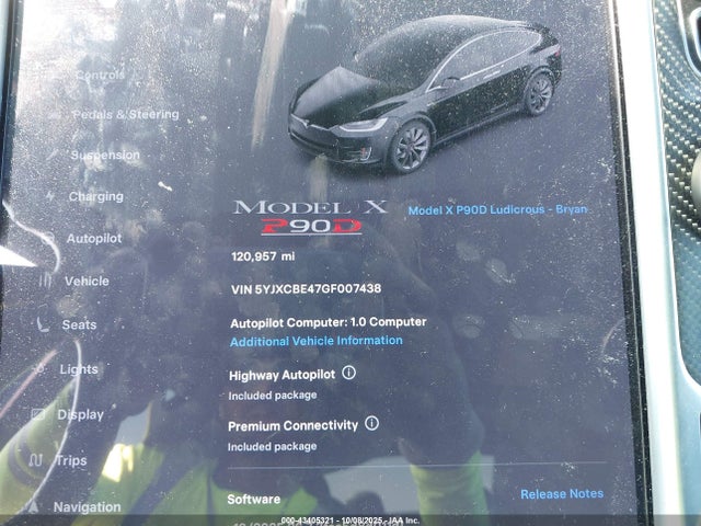 2016 TESLA MODEL X 5YJXCBE47GF007438 Photo 6