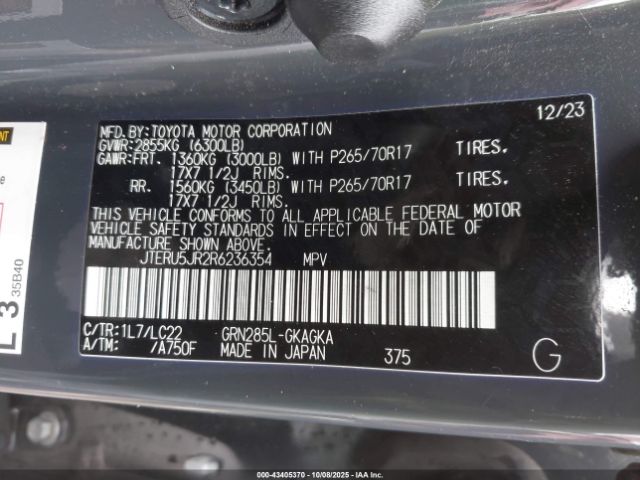 2024 TOYOTA 4RUNNER JTERU5JR2R6236354 Photo 8