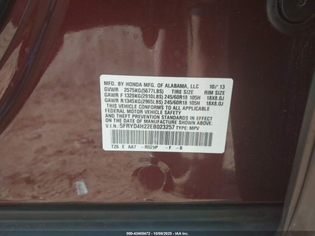 2014 ACURA MDX 5FRYD4H22EB023257 Photo 8