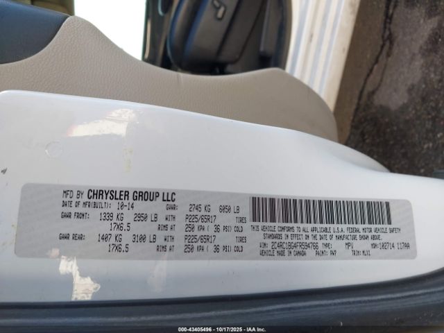 2015 CHRYSLER TOWN & COUNTRY 2C4RC1BG4FR594766 Photo 8