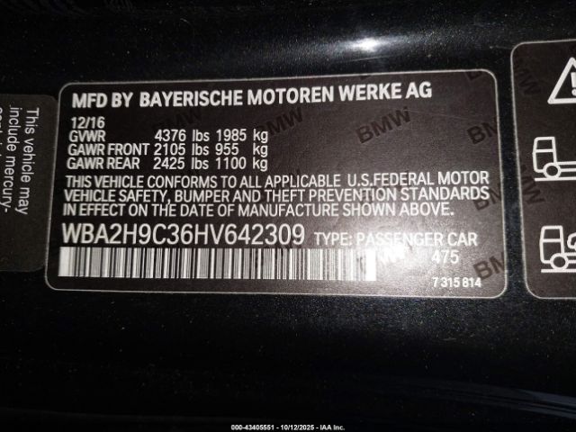 2017 BMW 230I WBA2H9C36HV642309 Photo 8