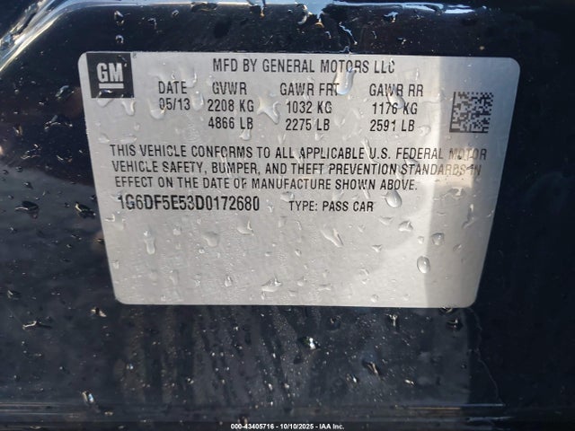 2013 CADILLAC CTS 1G6DF5E53D0172680 Photo 8