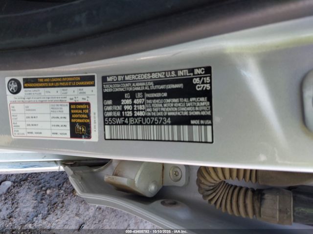 2015 MERCEDES-BENZ C 300 55SWF4JBXFU075734 Photo 8