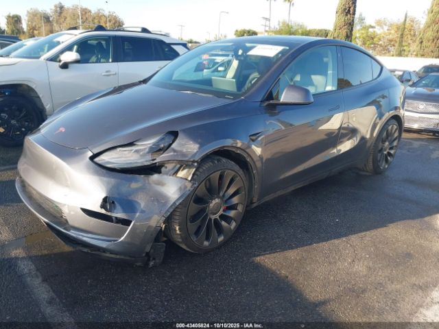 2021 TESLA MODEL Y 5YJYGDEF8MF212025 Photo 1