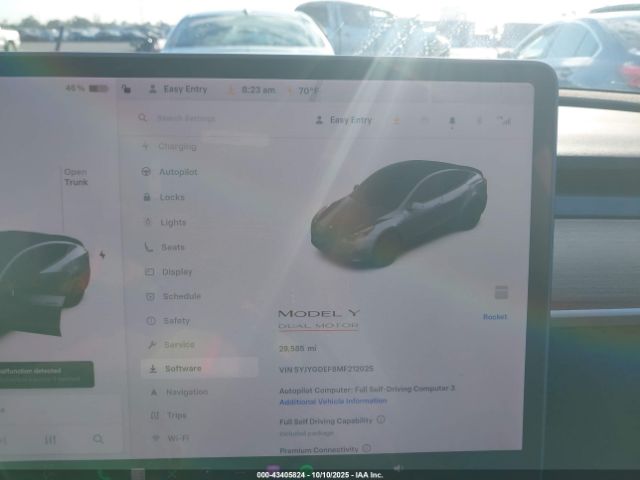 2021 TESLA MODEL Y 5YJYGDEF8MF212025 Photo 6