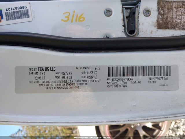 2C3CDXHG0FH794504 Dodge Charger