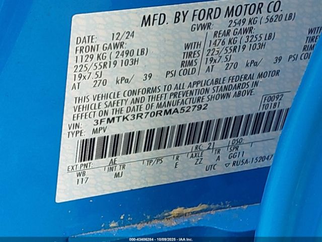 2024 FORD MUSTANG MACH-E 3FMTK3R70RMA52792 Photo 8