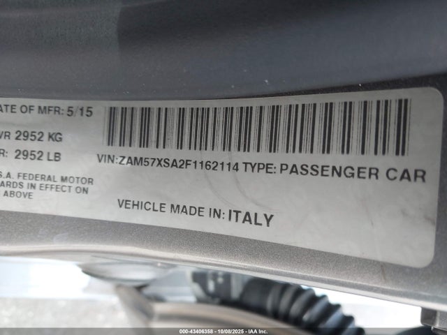 2015 MASERATI GHIBLI ZAM57XSA2F1162114 Photo 8