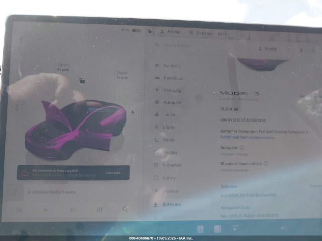 2025 TESLA MODEL 3 5YJ3E1EA3SF951335 Photo 6