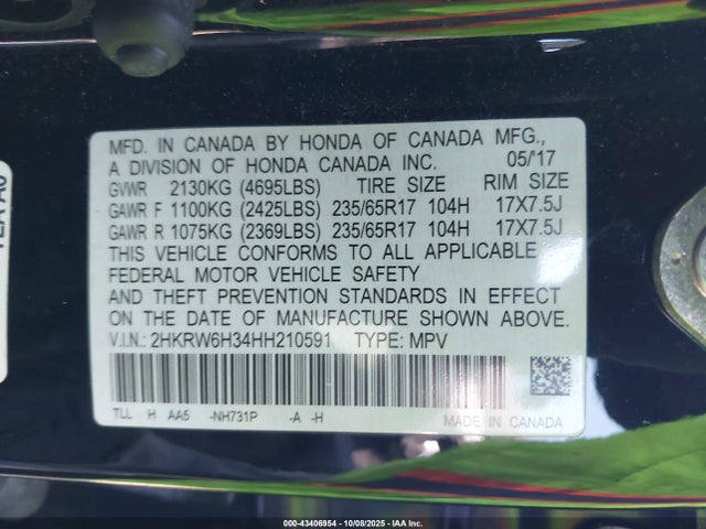 Honda CR-V LX 2017 2HKRW6H34HH210591 Image 25