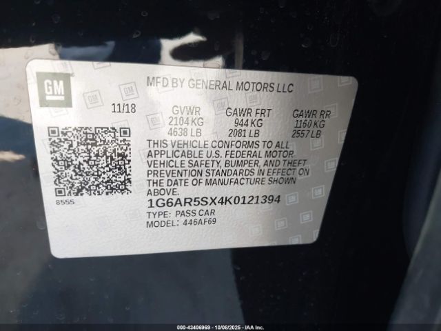 2019 CADILLAC CTS 1G6AR5SX4K0121394 Photo 8