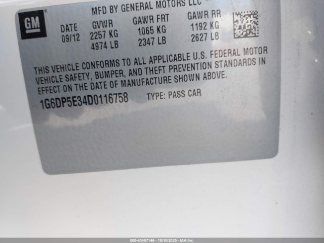 2013 CADILLAC CTS 1G6DP5E34D0116758 Photo 8