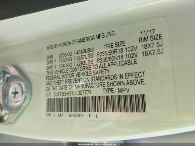 2018 ACURA RDX 5J8TB3H31JL007774 Photo 8